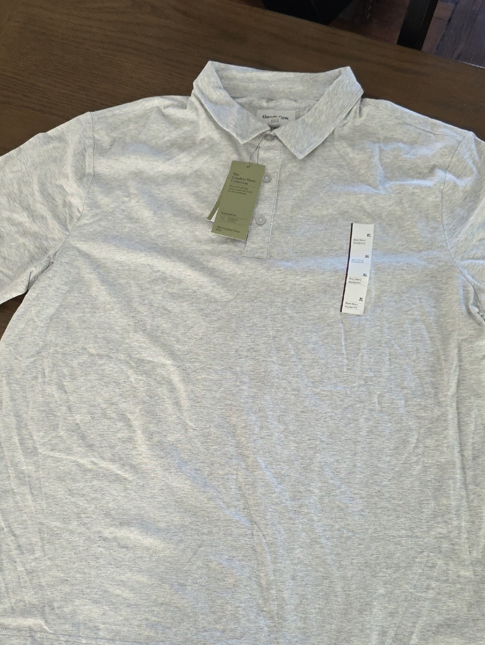 Goodfellow & Co Light Gray Polo Shirt